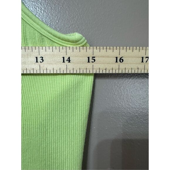 NWT Spiritual Gangster Key Lime Remi Rib Cami Tank Bodycon Mini Dress Women's L - Picture 6 of 9